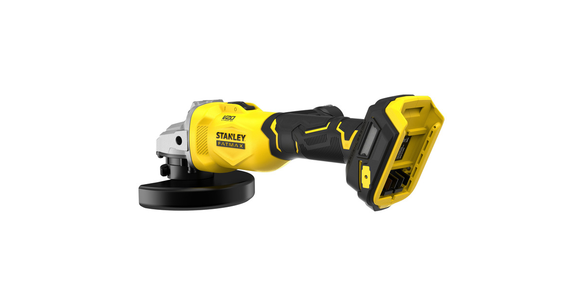 StanleyFATMAX V20 18V Haakse slijper 125mm  (Zwart/geel, Accu en oplader niet inbegrepen)