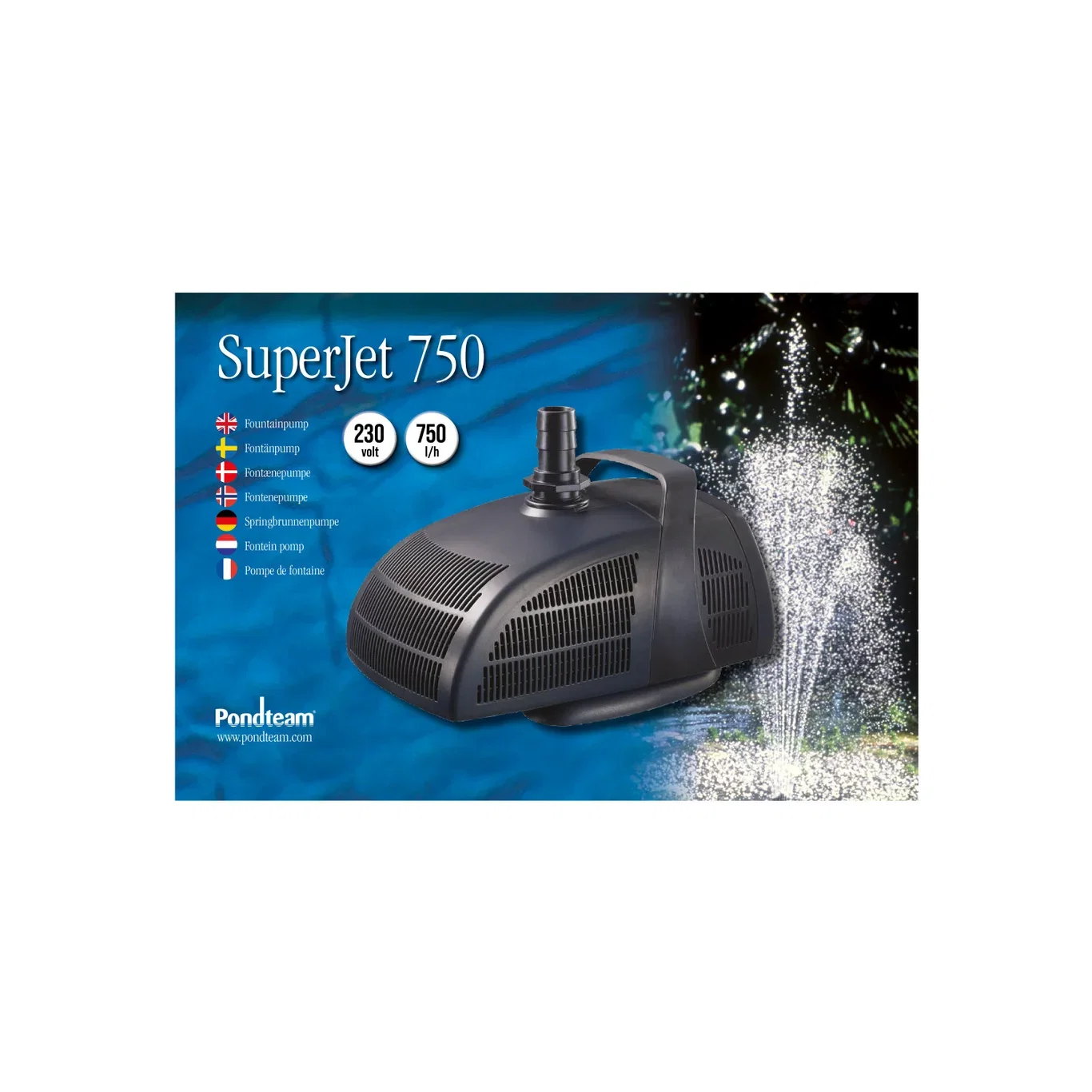 Pondteam Fontenepumpe Superjet 750 750 L