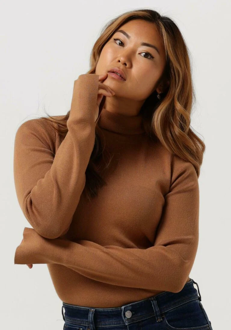 PENN & INK camel penn & ink coltrui coll neck