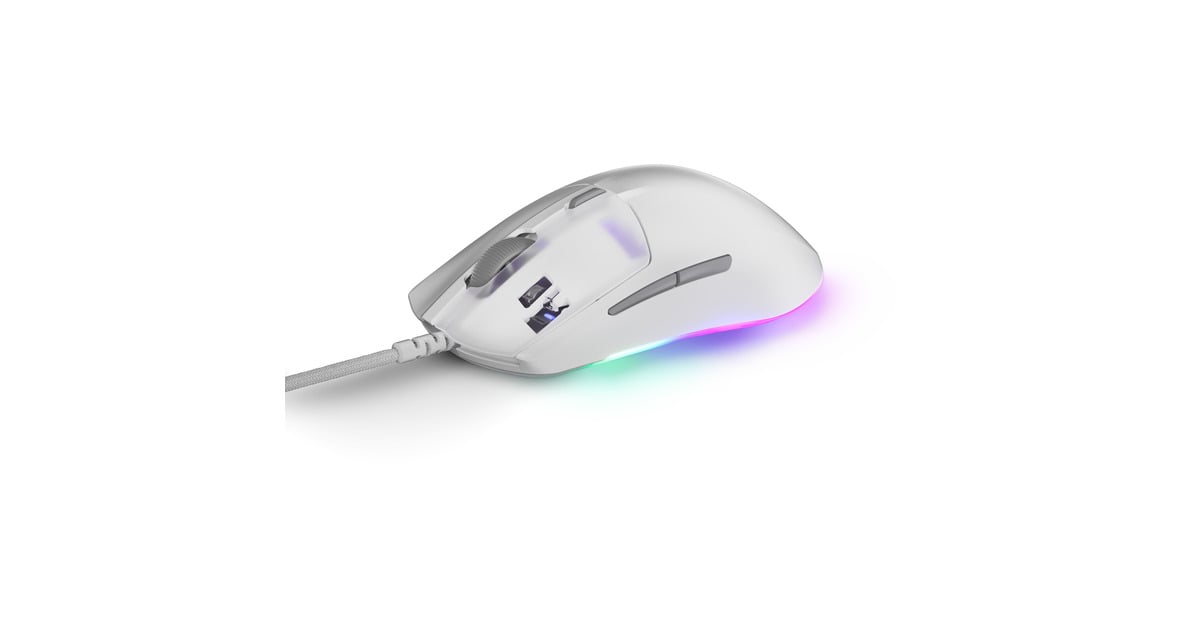 SteelSeriesRival 3 Gen 2 gaming muis  (Wit, 8.500 dpi, RGB)