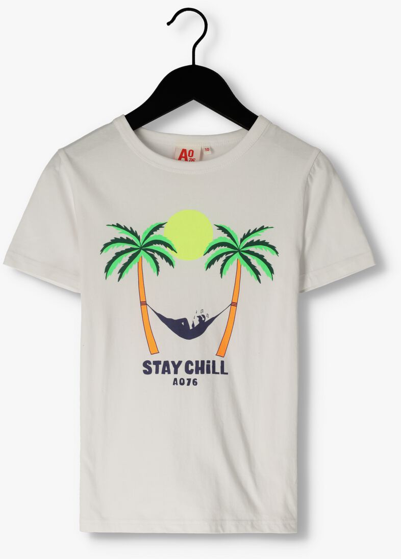 AO76 witte ao76 t-shirt mat t-shirt stay chill