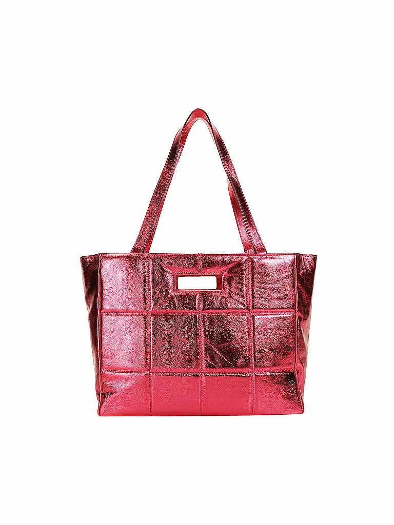 JULIA SKERGETH Ledertasche - Shopper THE QUILTED BAG SOFT pink
