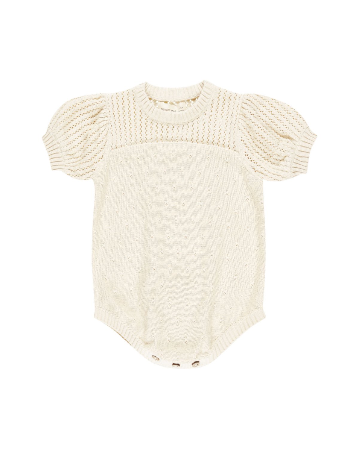 Romper Baby – 100% Øk. Bomull, Pointelle | Knit Romper