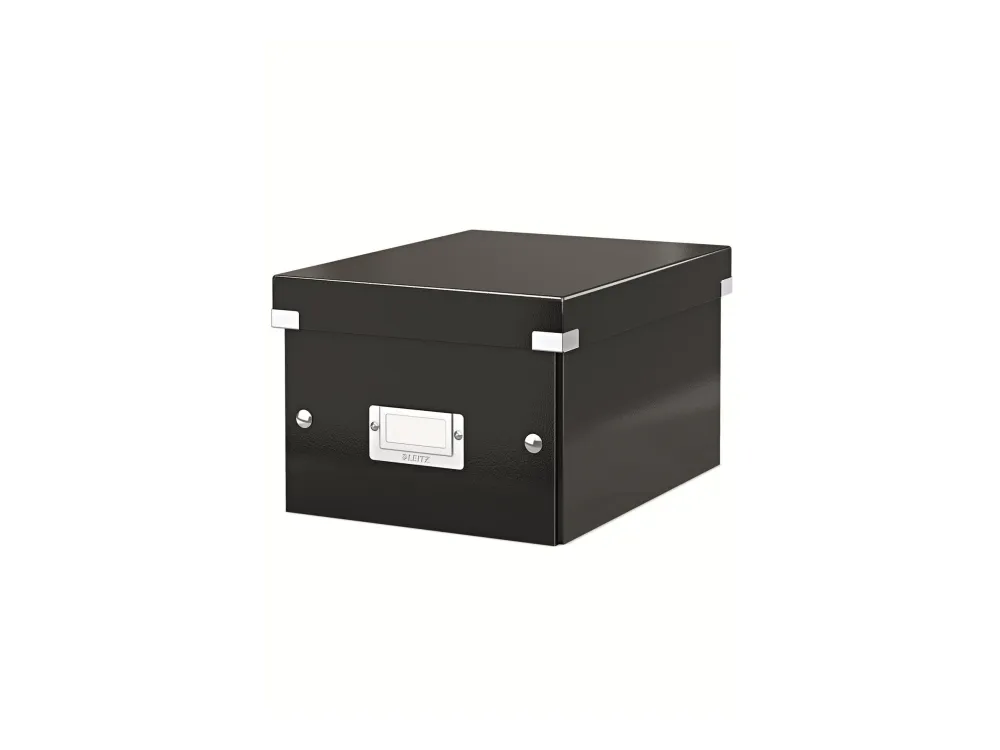 Leitz Click & Store WOW Small opbevaringsboks, 84% recirkuleret karton Sort