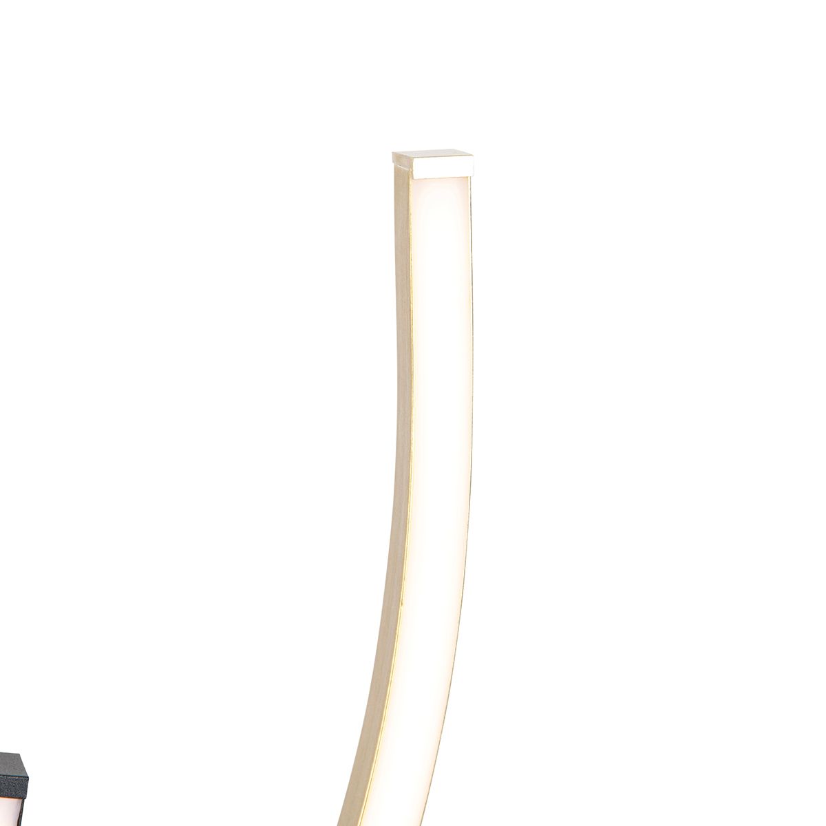 Design vloerlamp zwart met goud incl. LED dimbaar - Blaze