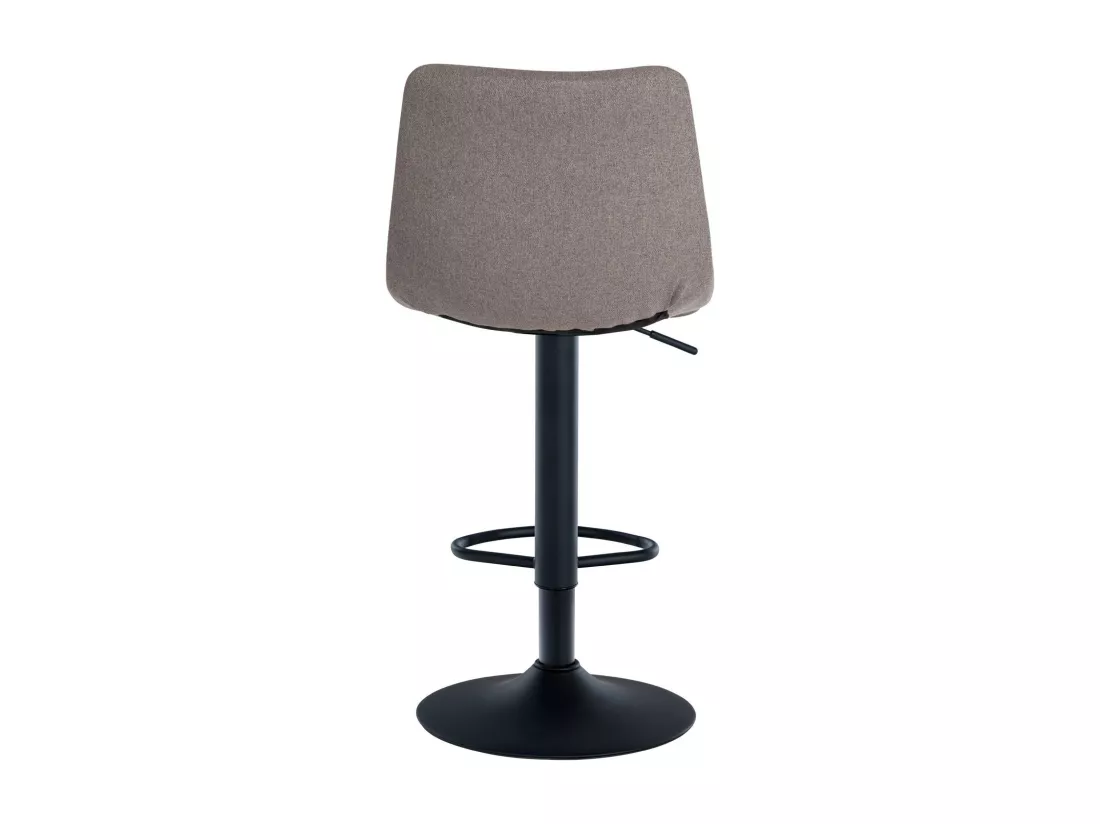 Tabouret de bar - Tissu & Métal - Gris - Jerry