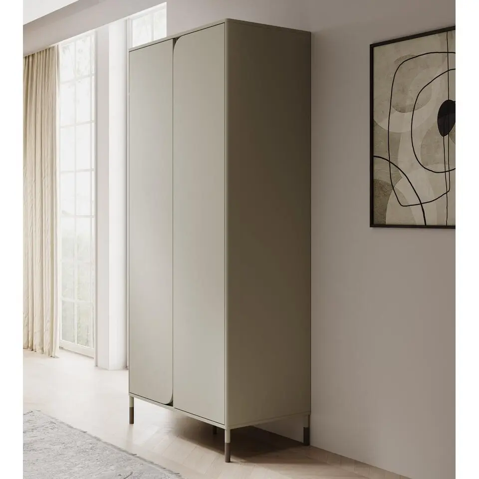 Meubella - Kinderkledingkast Hill - Beige - 92 cm