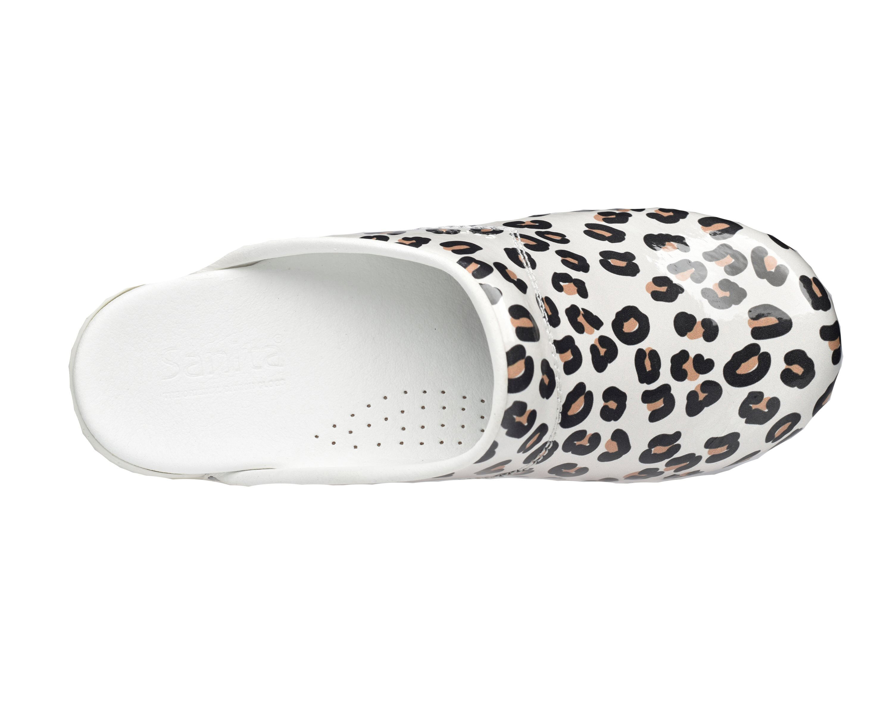 Sanita Flex 314 Wildlife Leopard - Klompen - Wit, Zwart - 36