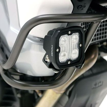 Support Phare Denali pour cadre et crash bars 21-2 9mm Universel - Noir