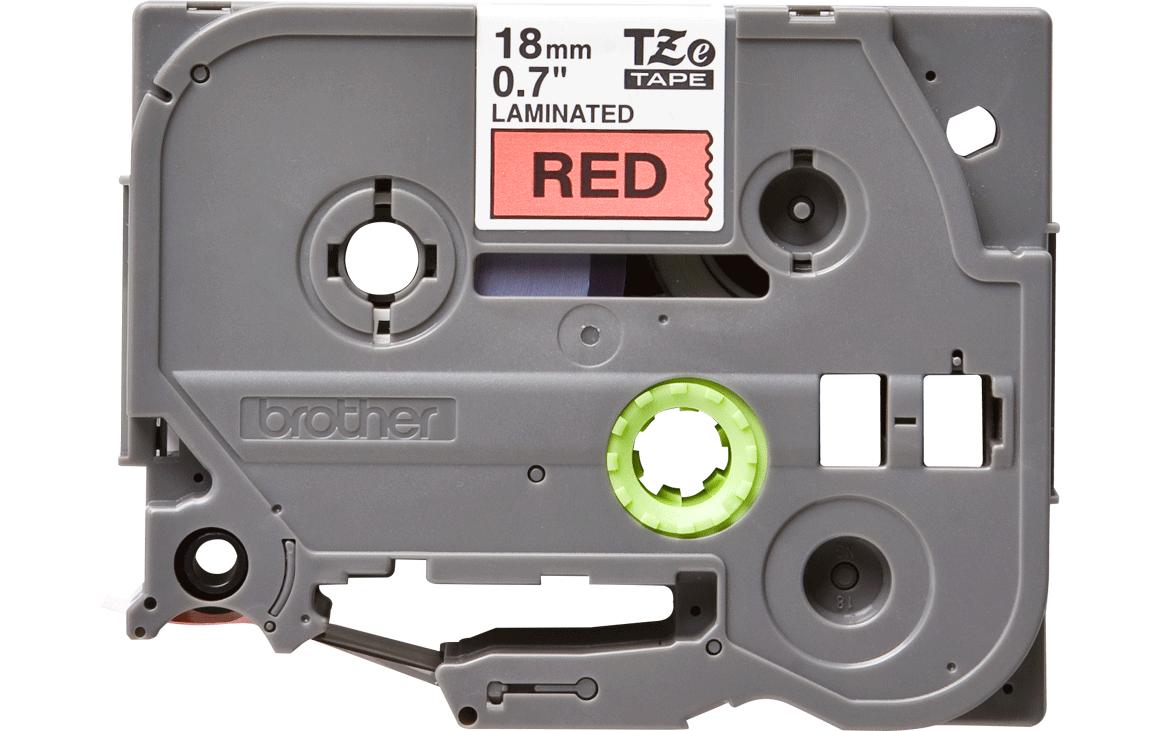 Beschriftungsband TZe-441 Schwarz auf Rot18 mm-Beschriftungsband für Etikettendrucker