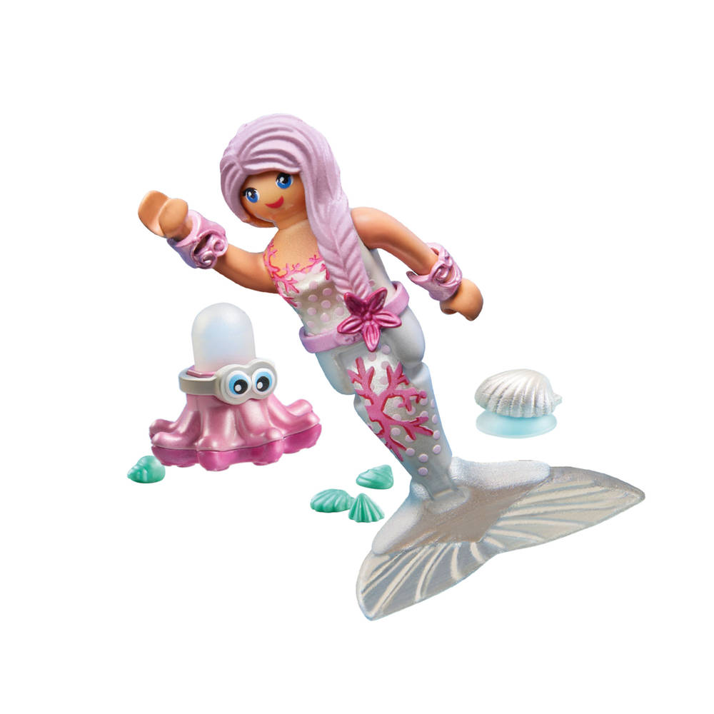 PLAYMOBIL SpecialPLUS zeemeermin met spuitoctopus 71477