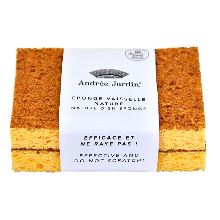 Andrée Jardin Eponge vaisselle naturelle biodégradable - Set de 2