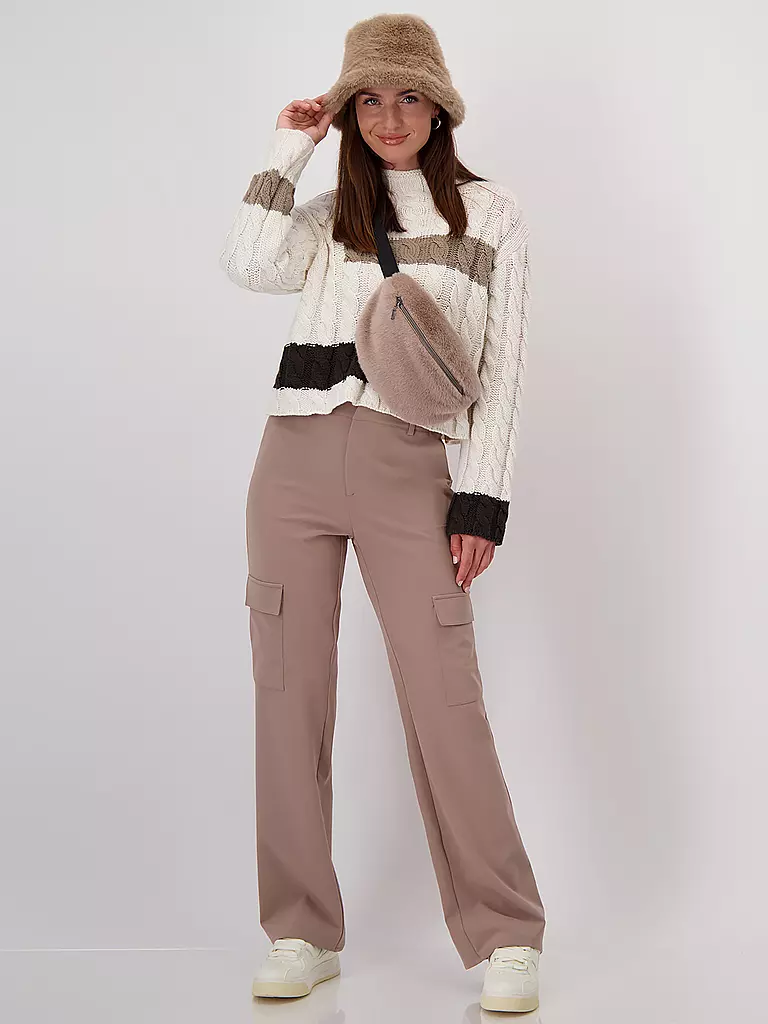 MONARI Rollkragenpullover creme