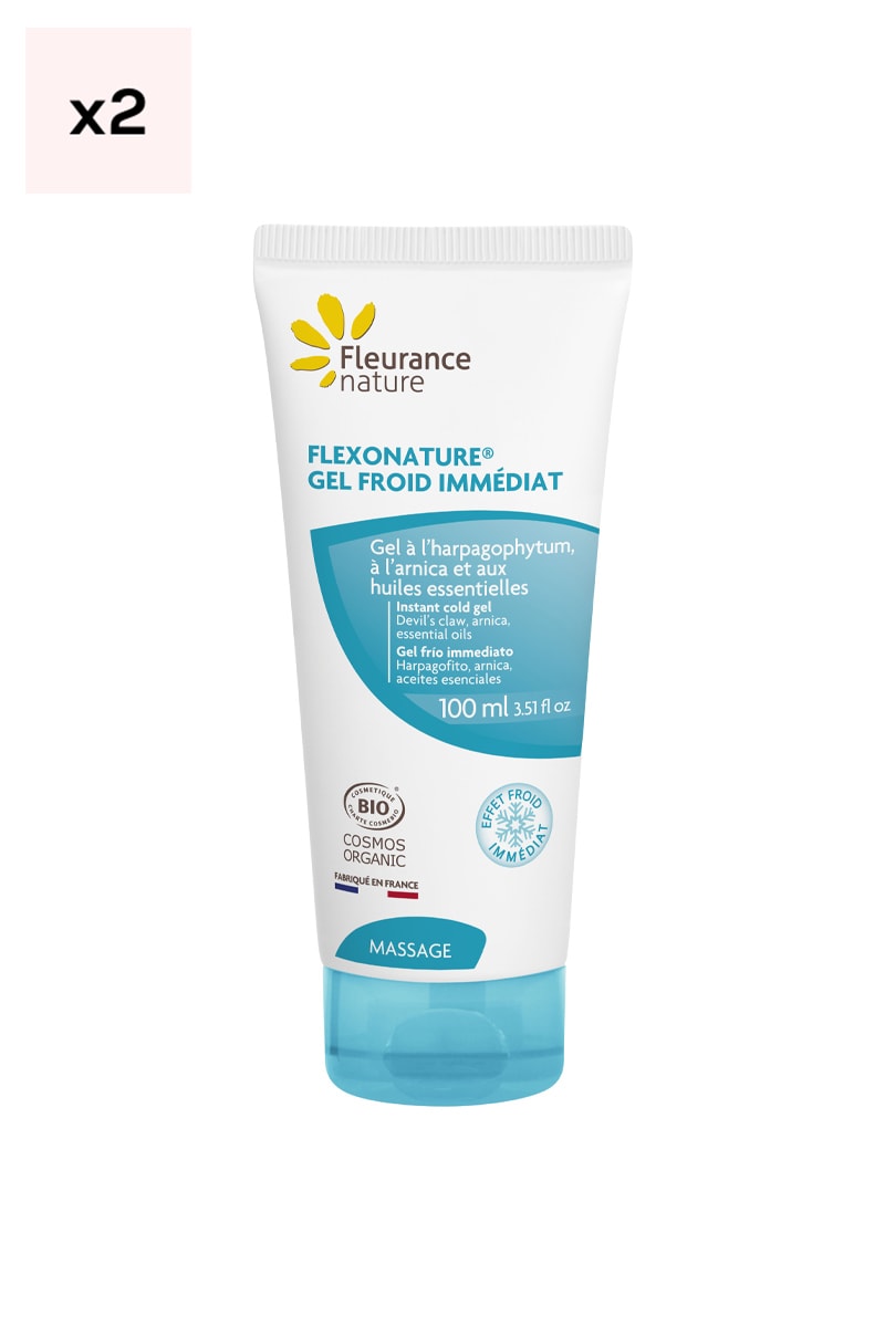 Gels froid immédiat apaisants bio - Flexonature - Corps - 2 x 100 ml