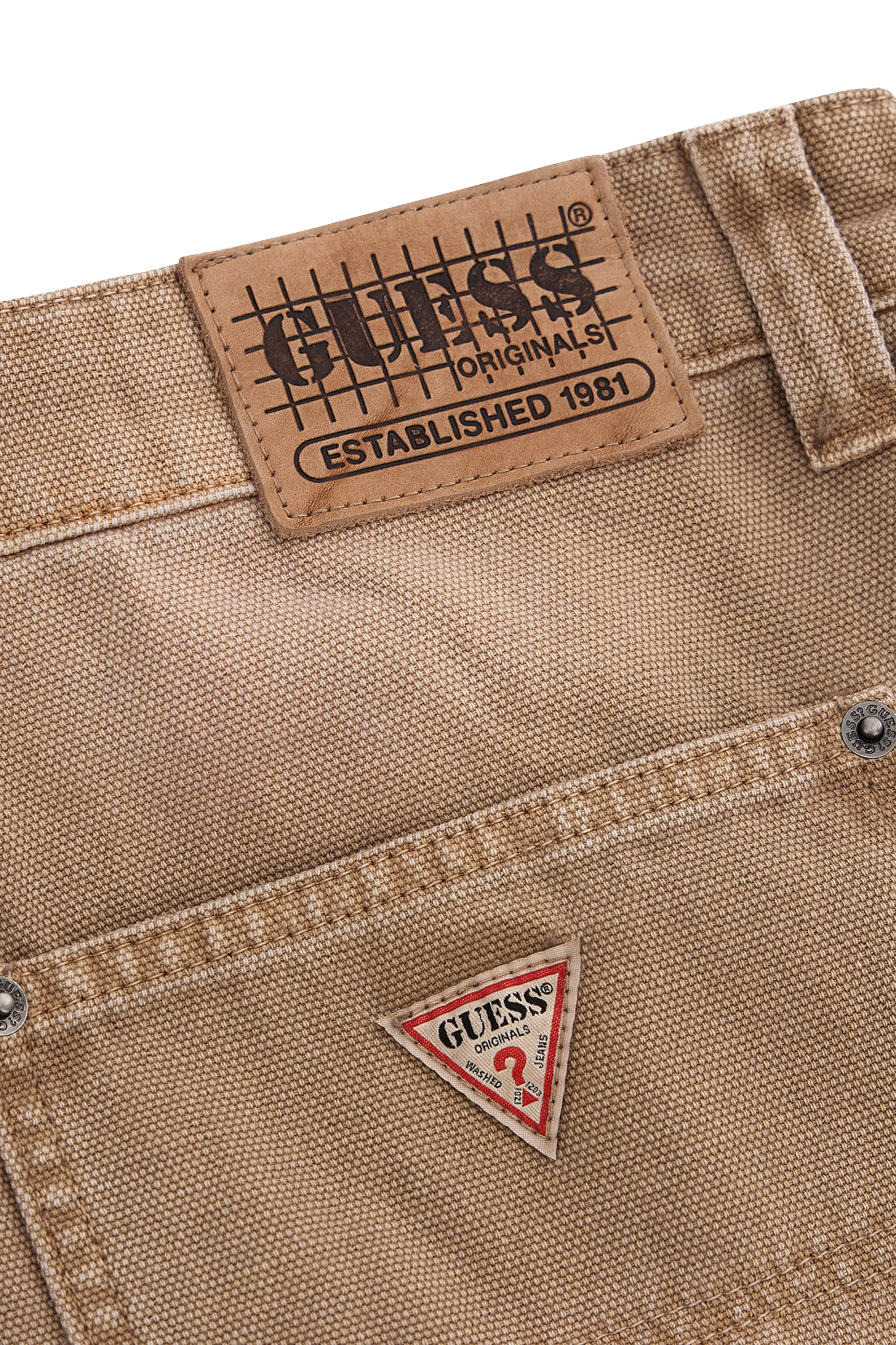 GUESS ORIGINALS Jean GO CANVAS CARPENT Beige