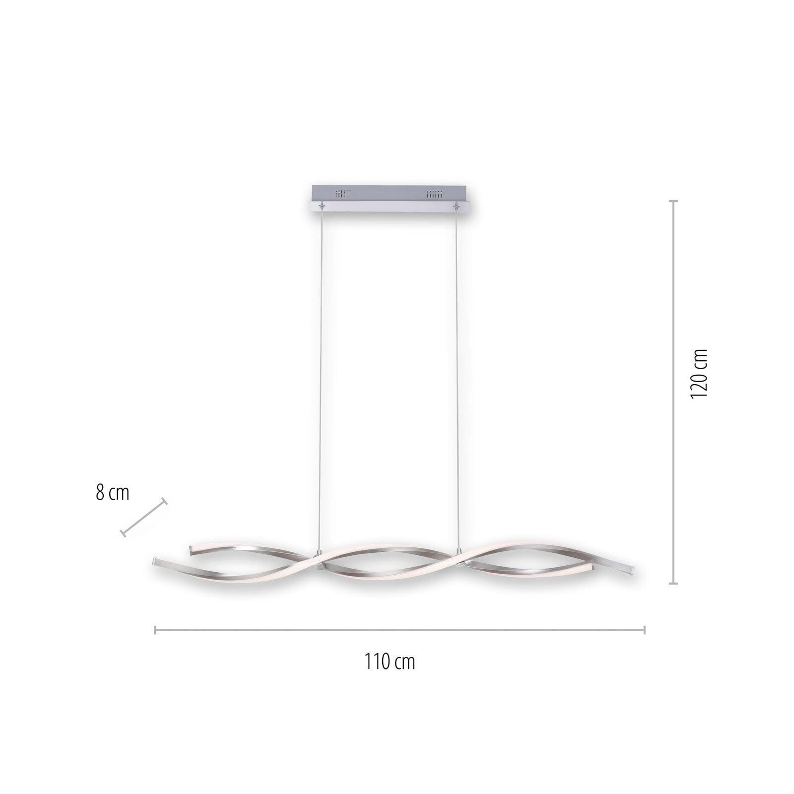 LOLA-Smart Pendelleuchte Swing Alu