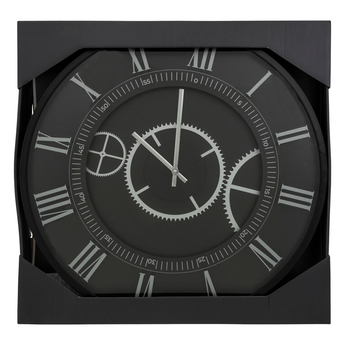 HORLOGE METAL KERIAN NOIR D.57CM