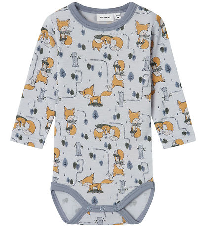 Name It Body L/æ - Wolle - NbmWillit - Grau Dawn/AOP