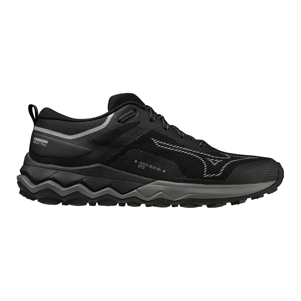 Mizuno WAVE IBUKI 4 GTX - Chaussures trail Homme black/metallic gray/dark shadow