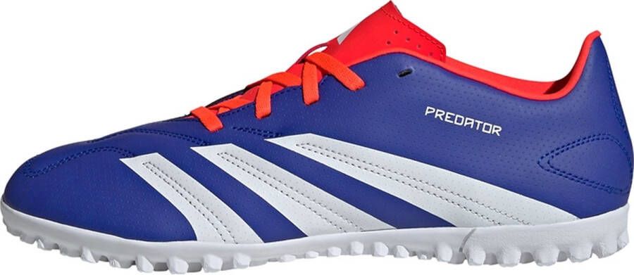 Adidas Predator Club Turf Voetbalschoenen Lucid Blue Cloud White Solar Red- Lucid Blue Cloud White Solar Red