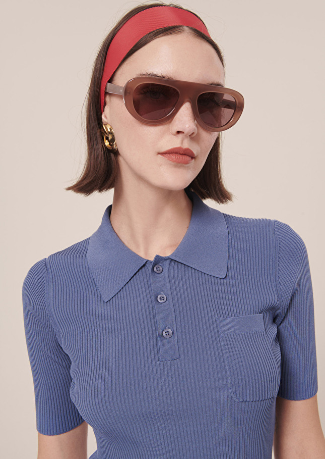 Pull Pambleu marine en maille
