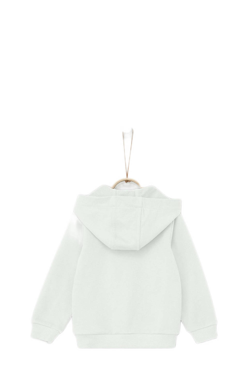 s.Oliver hoodie met printopdruk wit