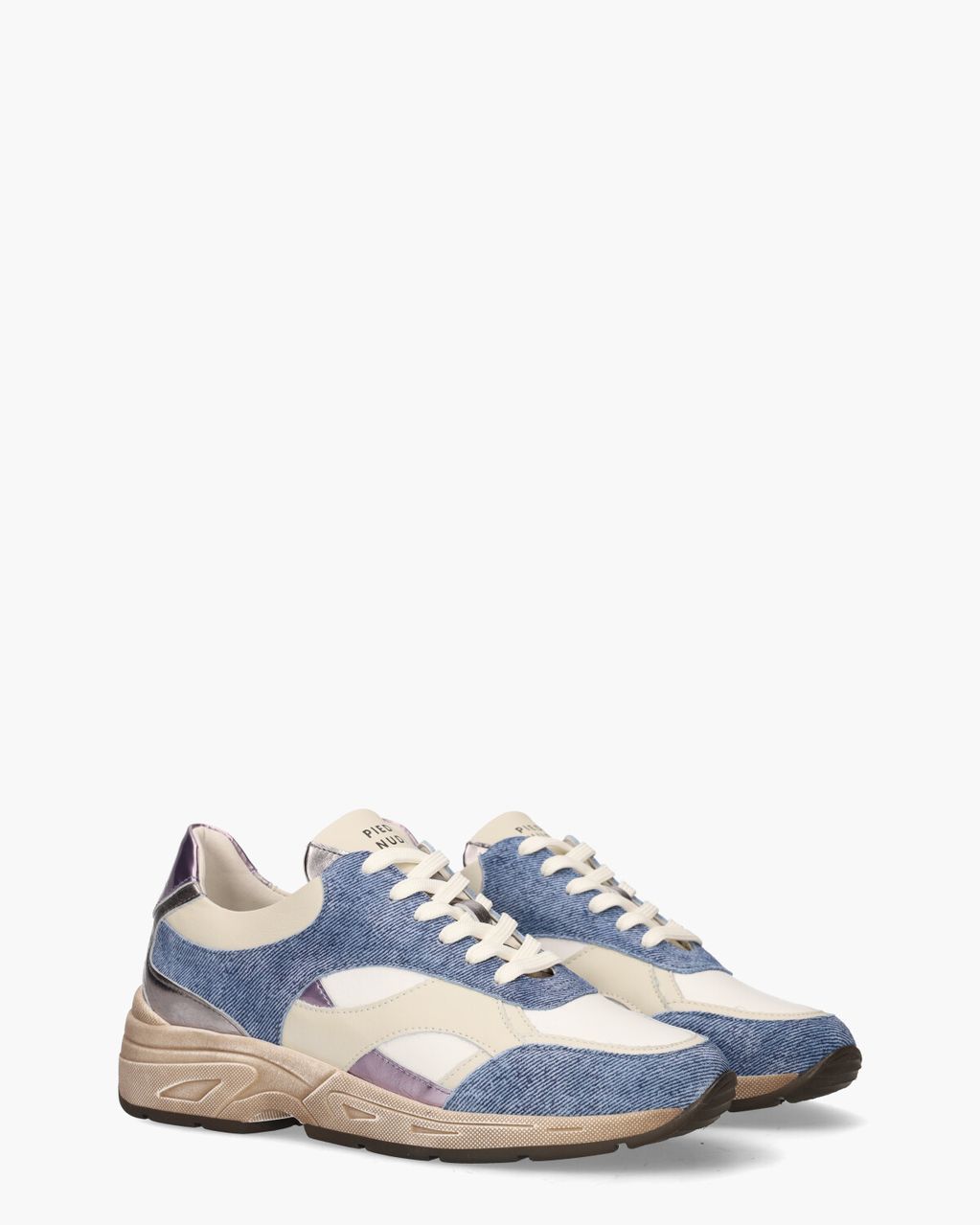 Piedi Nudi 2838-02.12 Blauw/Multicolor Damessneakers