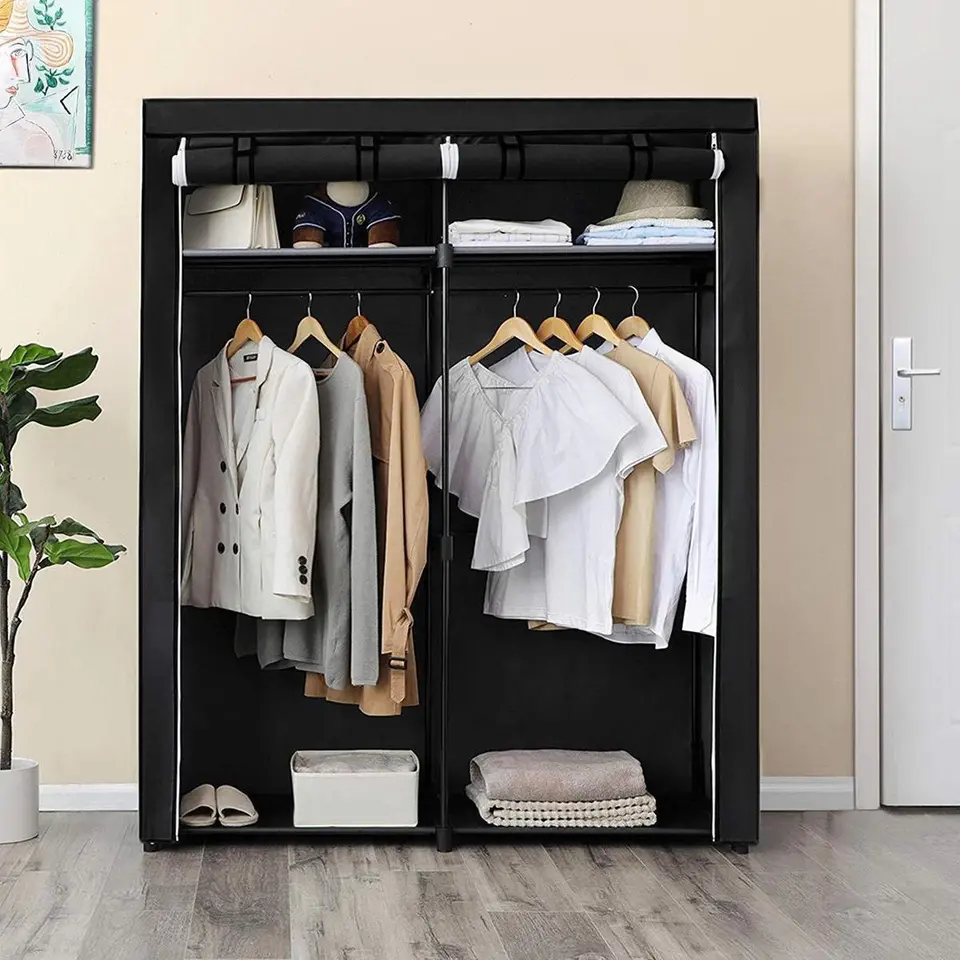 Parya Home - Opvouwbare Garderobekast - Zwart