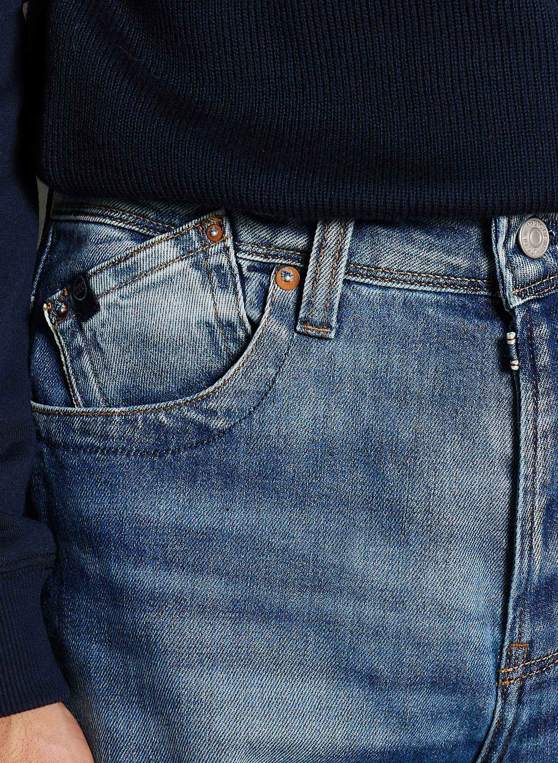 800/60 - Jean regular-fit délavé | Bleu
