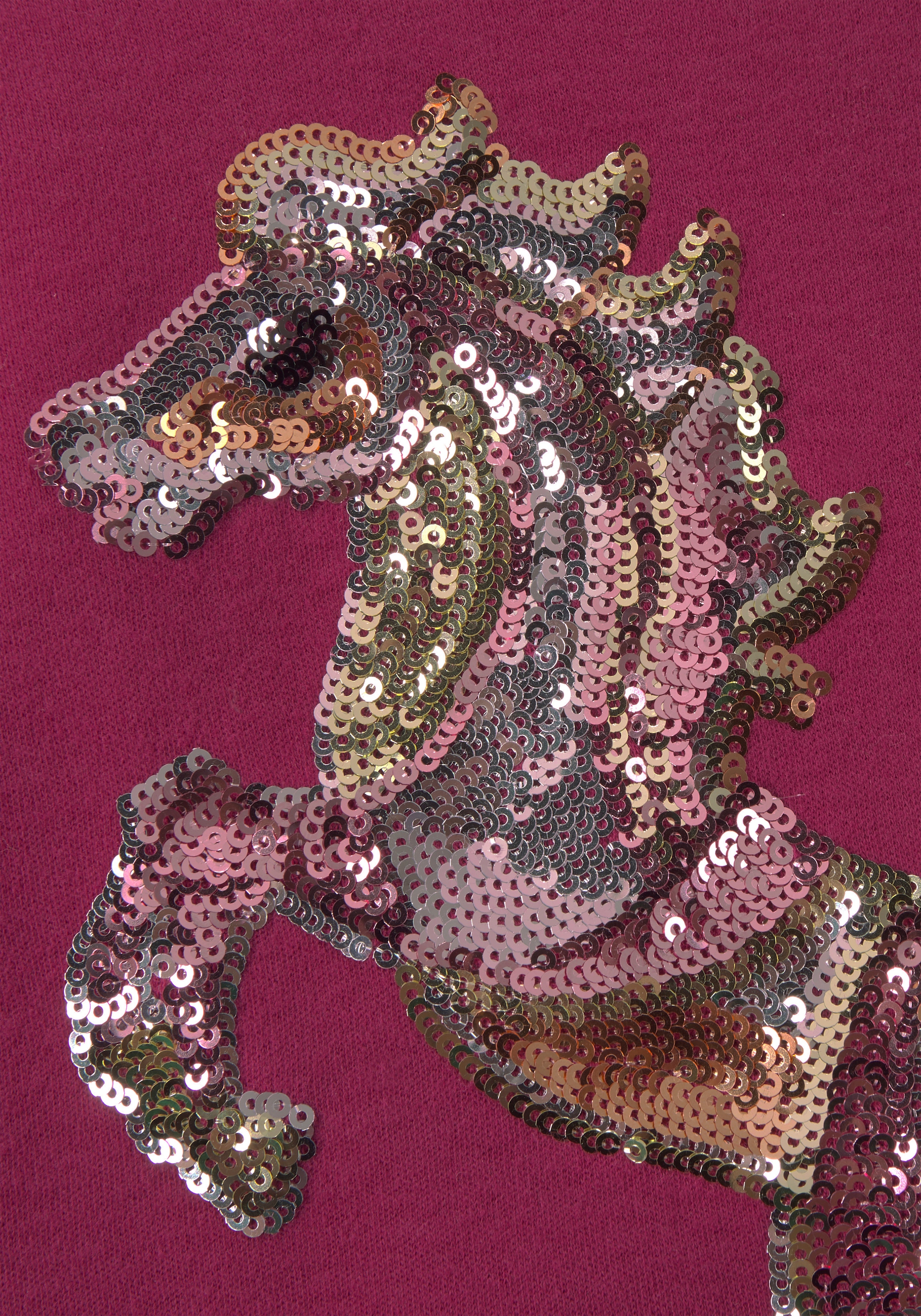 KIDSWORLD Langarmshirt »PFERD« Langarm,  ausgestellter Schnitt,  bedruckt,  Rundhalsausschnitt