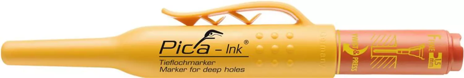 Pica 150/40 Ink Markeerstift voor diepe gaten - Rood