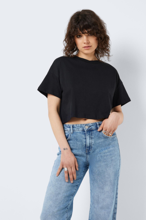 Noisy may zwarte dames t-shirt