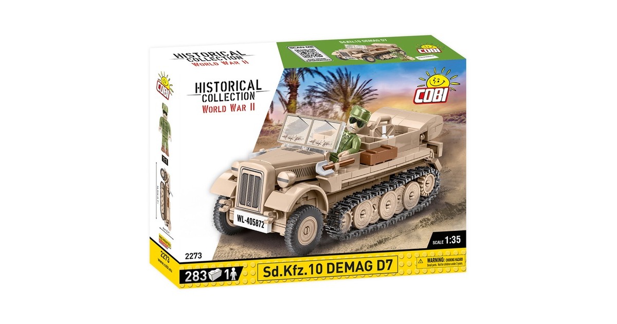 COBIHistorical Collection - Sd.Kfz 10 Demag D7 Constructiespeelgoed  (Schaal 1:35)