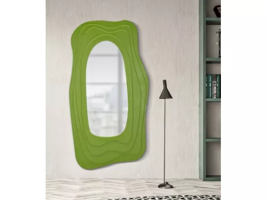 Miroir mural vert 90x4x165 cm