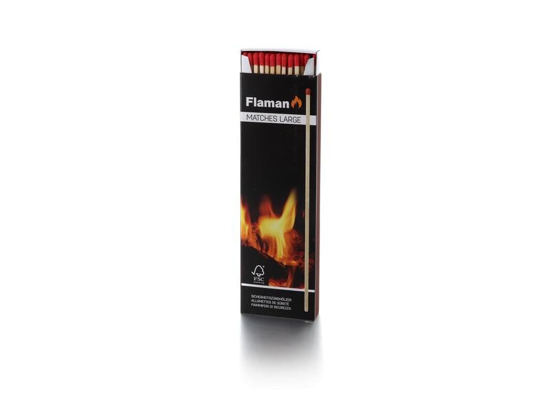 Flaman Grillanzünder Matches XL, 60 Stück, FSC Extra lange Streichhölzer