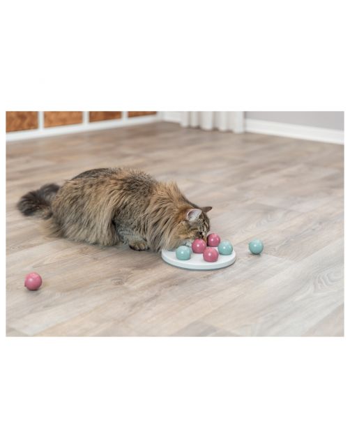 Trixie Cat Activity Solitaire - Kattenspeelgoed - 20 cm Wit Blauw