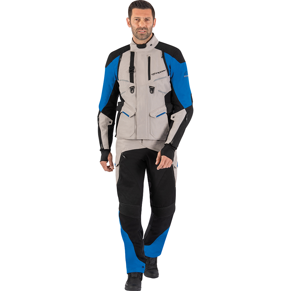 Ixon - Veste Eddas Gris Clair / Bleu / Noir