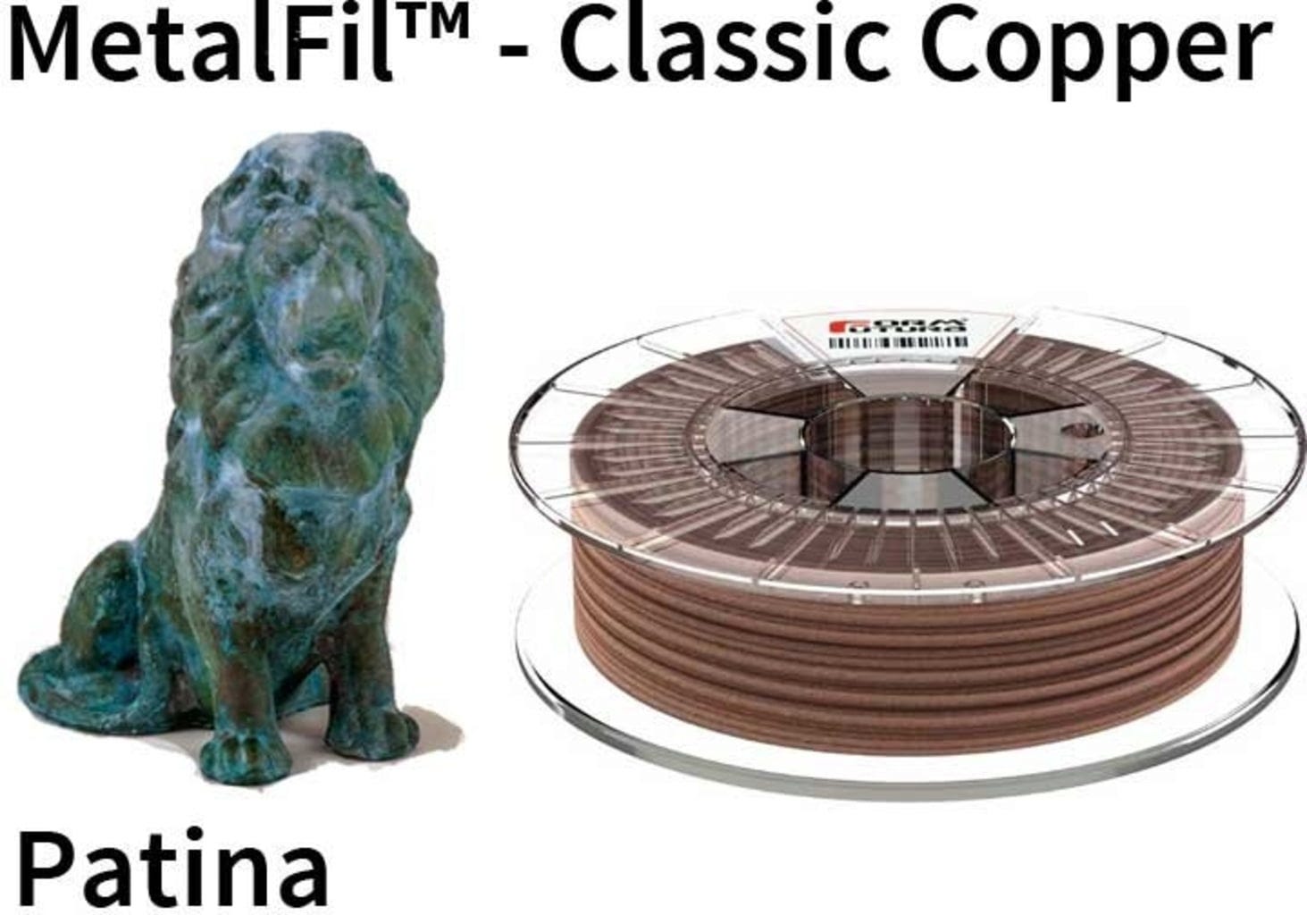 FormFutura  MetalFil™ Classic Copper, 1,75 mm / 250 g    Einzigartiges Kupfer-Filament auf PLA-Basis