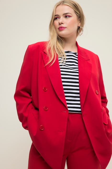 Blazer, Loose Fit, doppelreihig, Revers