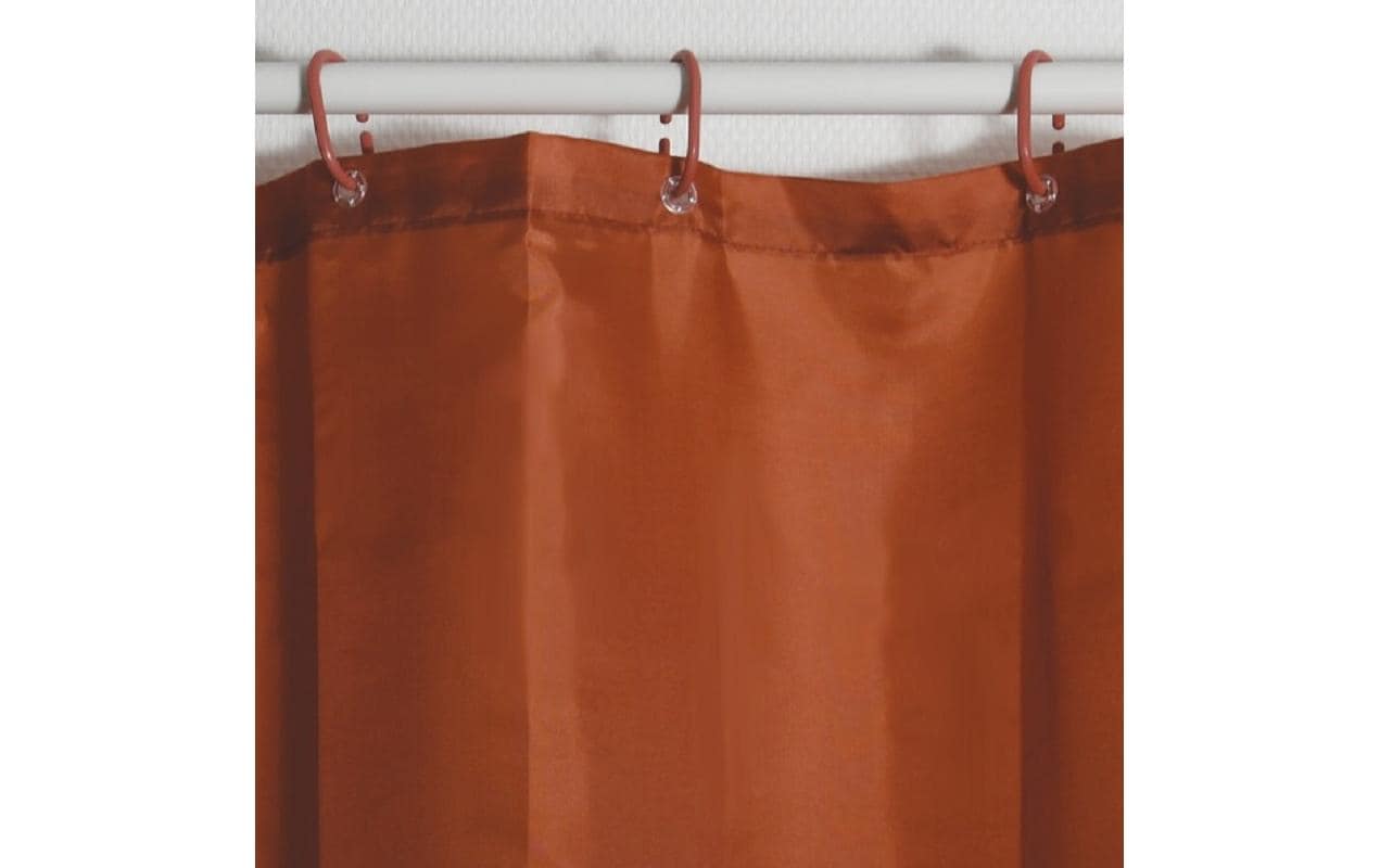 MSV Duschvorhang »MSV Uni, Terracotta« Breite 180 cm