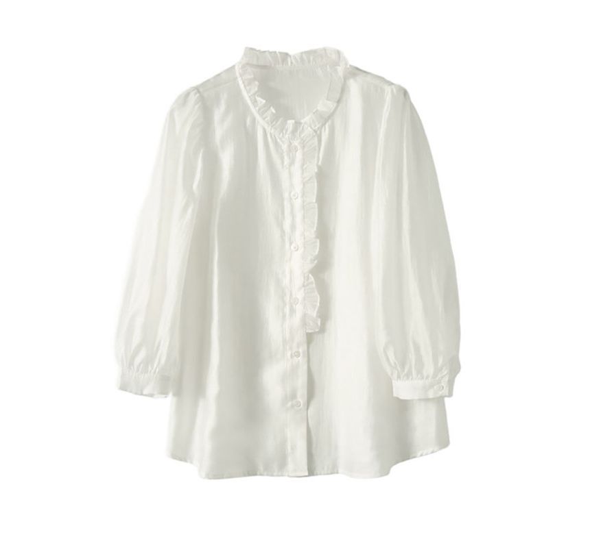 malabar - Blouse met 3/4-mouwen en ruches