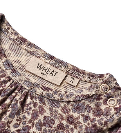 Wheat Body l/æ - Uld - Gatherings -  Purple Flowers