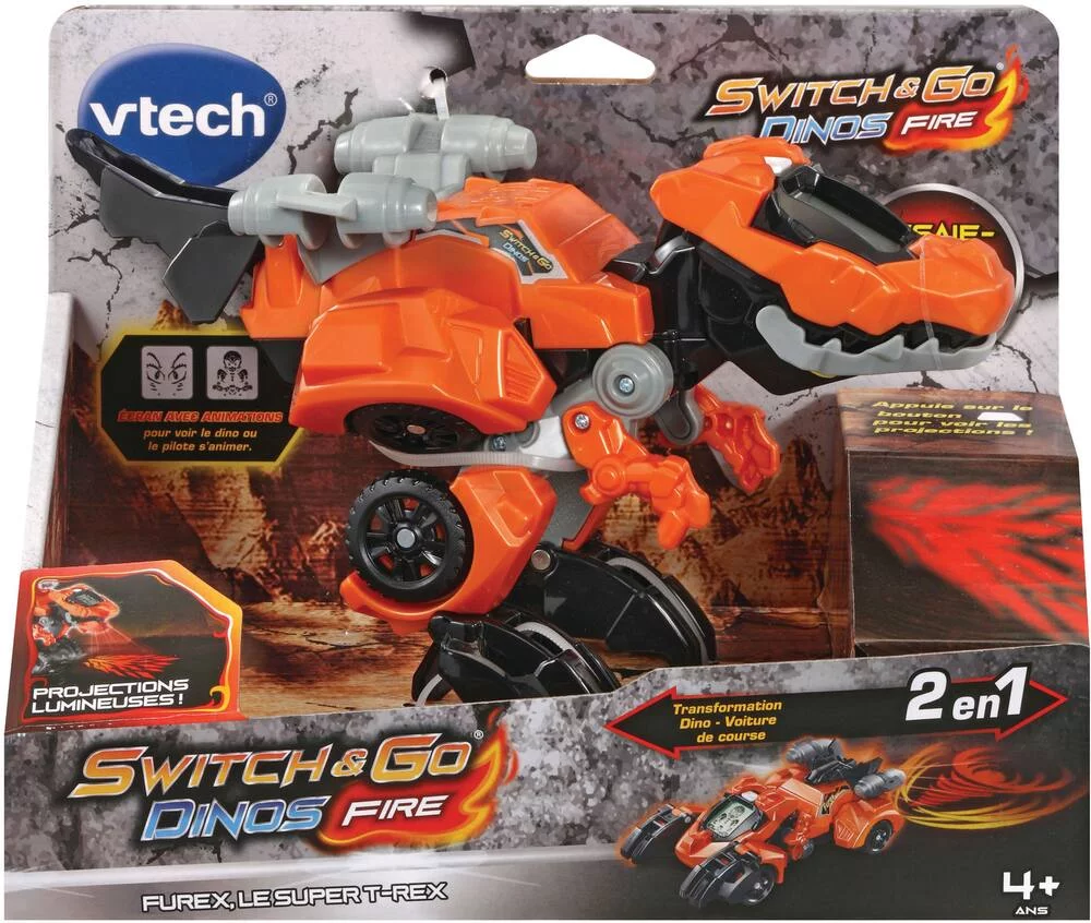 SWITCH & GO DINOS FIRE - FUREX, LE SUPER T-REX