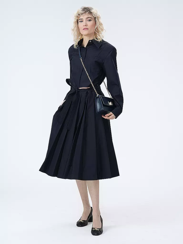PHILLIP LIM Bluse Cropped Fit dunkelblau