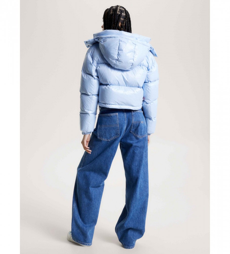 Jaqueta Tommy Jeans Alaska acolchoada e reciclada azul