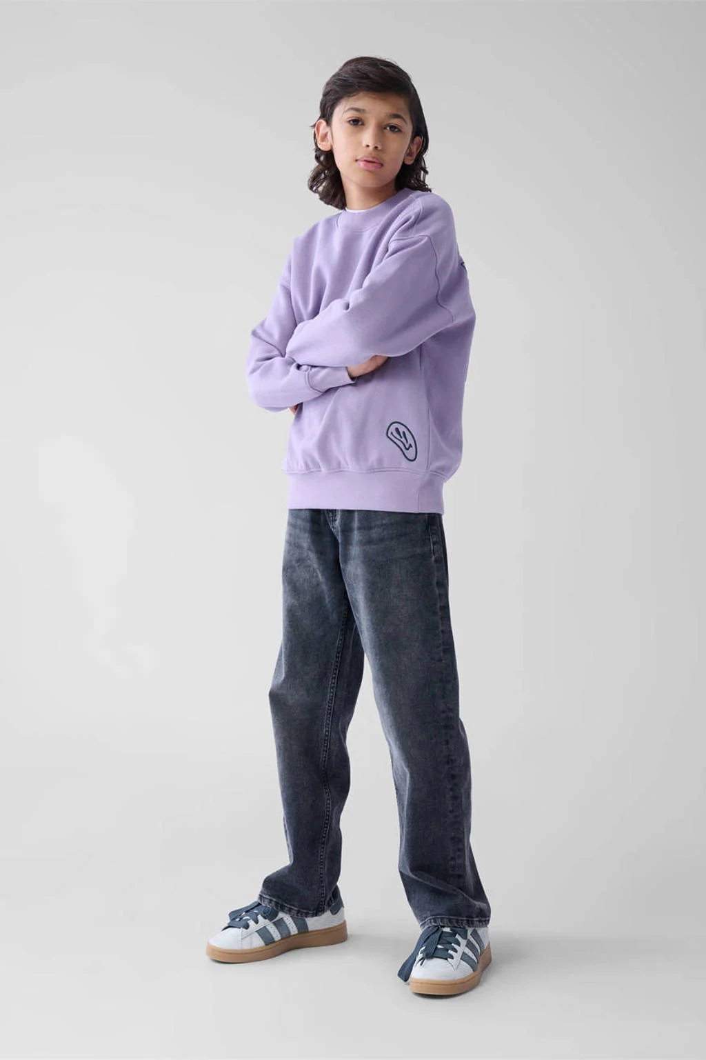 Shoeby sweater met backprint lichtpaars