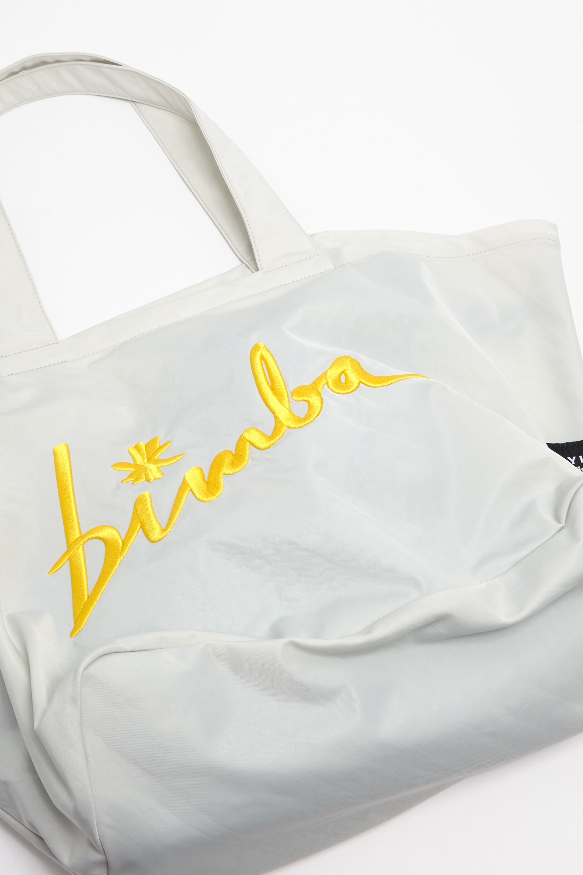 Sacola de compras tamanho XL em nylon cinza
