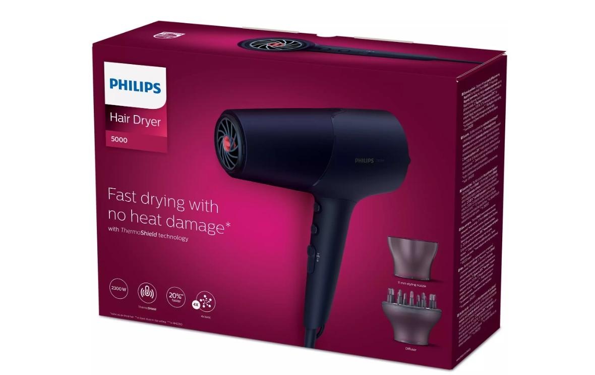 Philips Haartrockner »Series 5000 BHD510/28 Blau« 2.300 W
