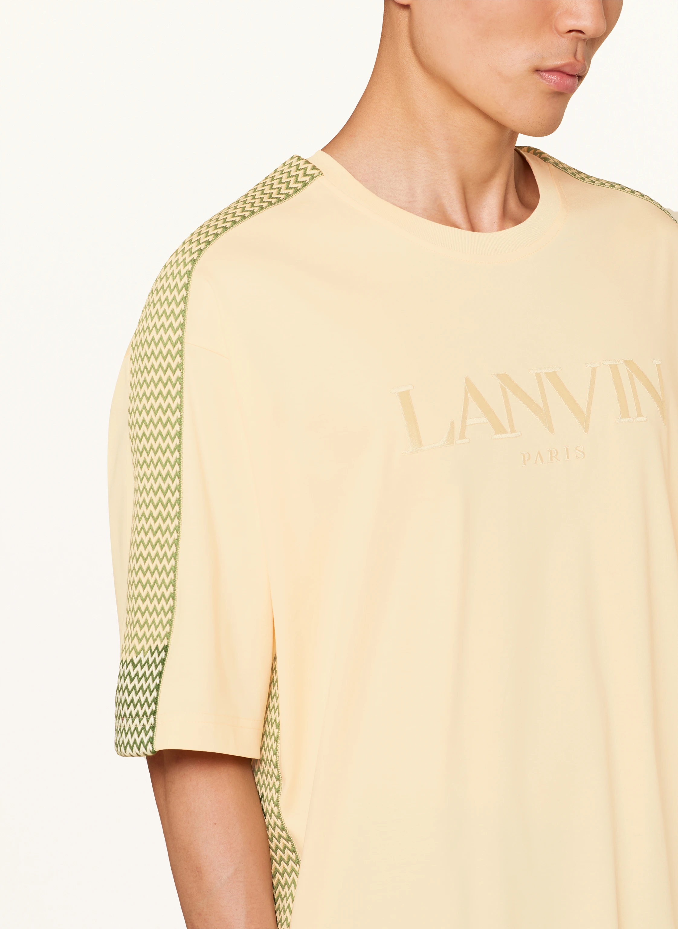 LANVIN Oversized-Shirt mit Galonstreifen
