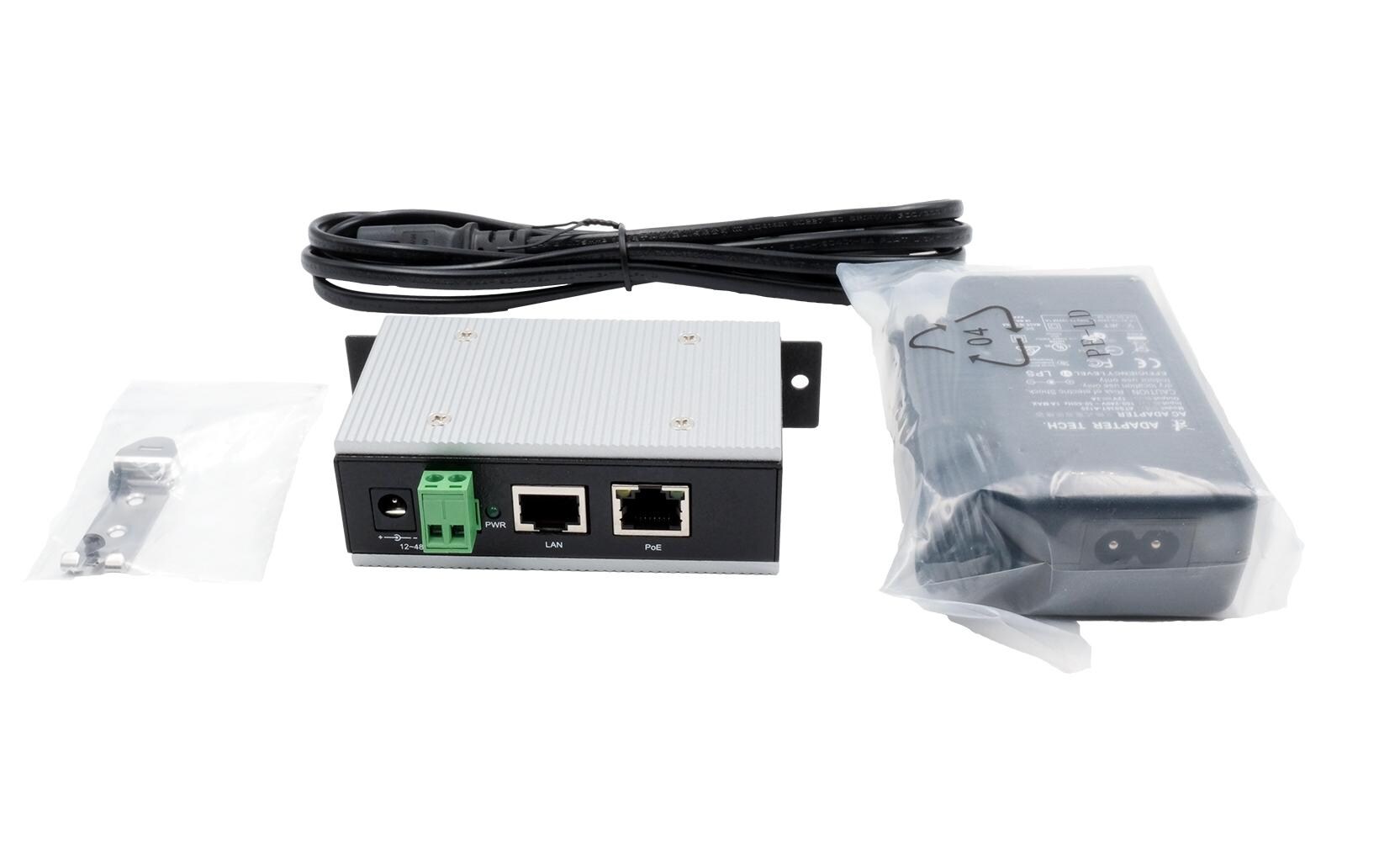 PoE Injector EX-6007POE-WT<br>Gigabit-PoE-Injektor